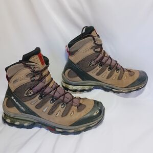 Salomon Quest Athleisure Waterproof All Weather Hiking Boot Mens Size 12 Gray